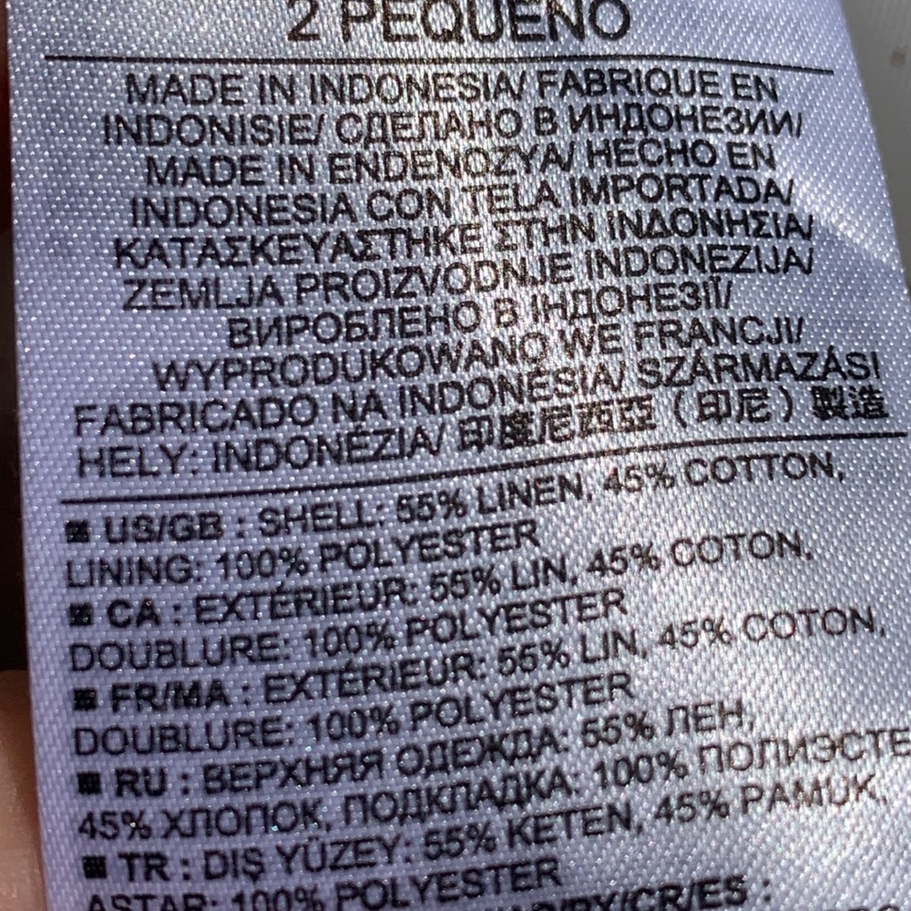 Banana Republic 2P linen blend blazer. EUC!! - Picture 6 of 6
